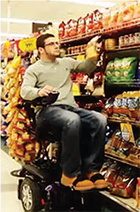 Kiel at the grocery store.